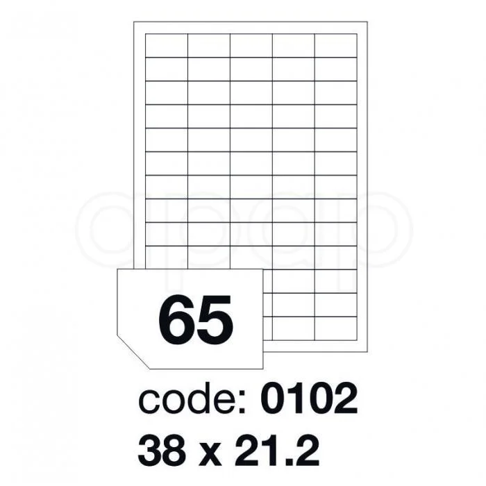 Etikety A438x21,2mm 100 listů 65 etiket 0102 Super Cena