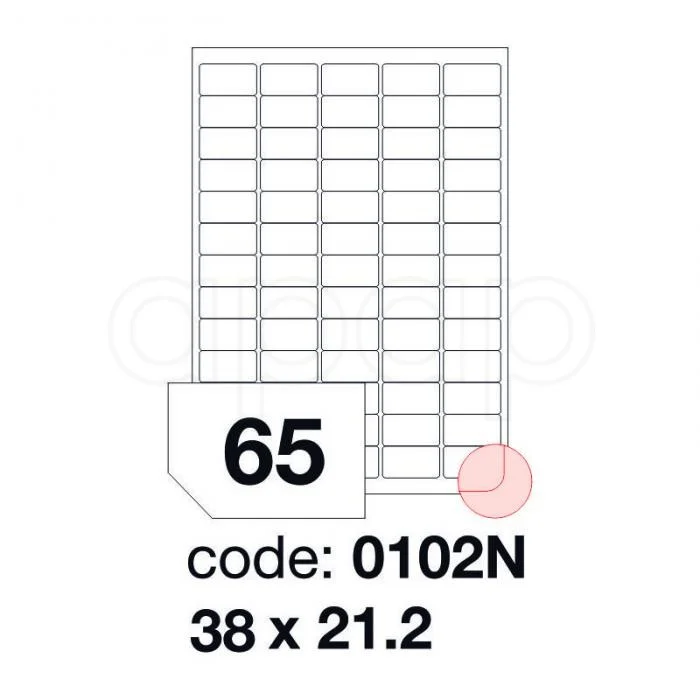Aktuální Etikety A438x21,2mm 100 listů 65 etiket 0102 N