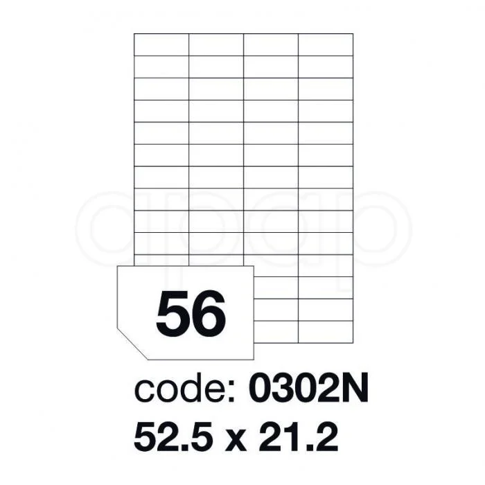 Aktuální Etikety A452,5x21,2mm 100 listů 56 etiket 0302 N
