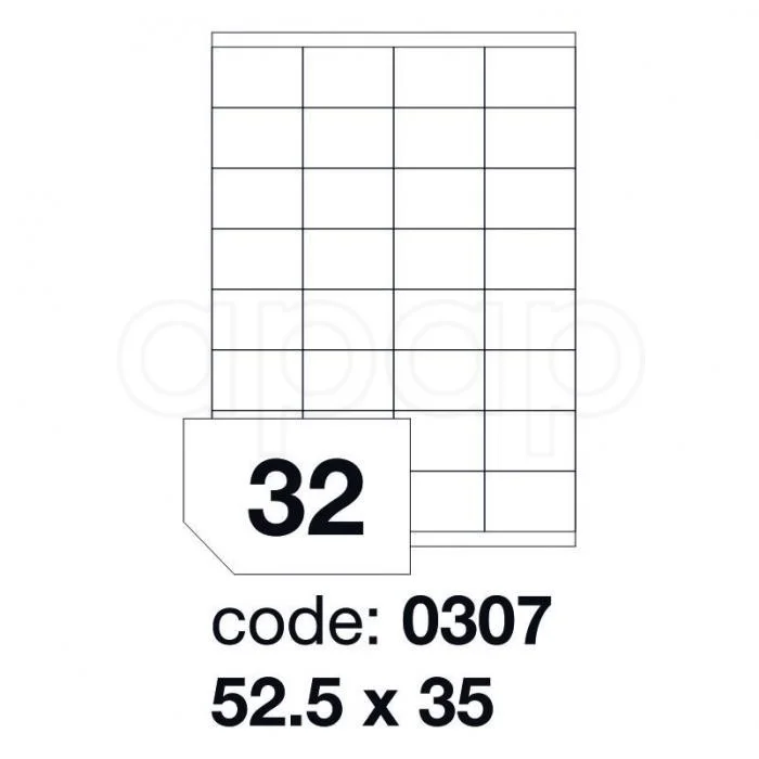 Etikety A452,5x35mm100 listů 32 etiket 0307 Cenová Bomba