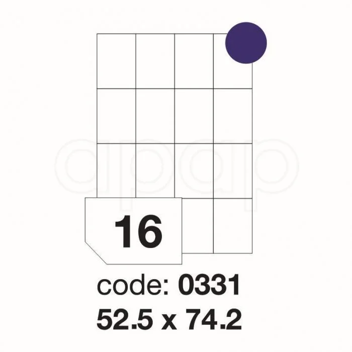 Etikety A452,5x74,2mm100 listů 16 etiket 0331 Nízká Cena