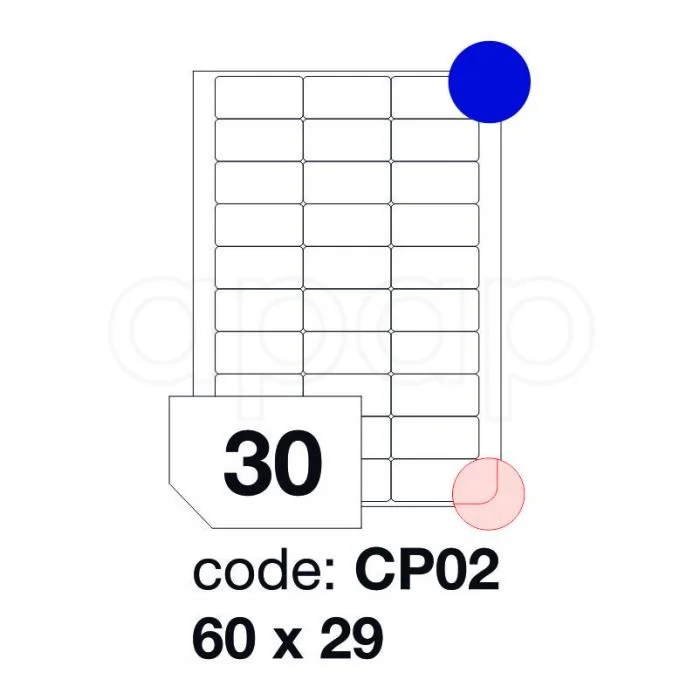 Cenově Výhodný Etikety A460x29mm100 listů 30 etiket CP02