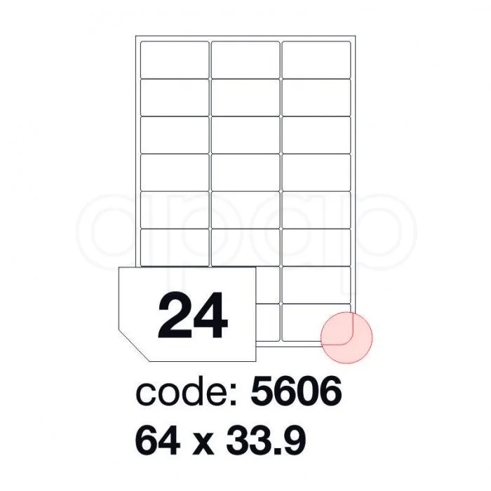 Etikety A464x33,9mm100 listů 24 etiket 5606 Akční Nabídka