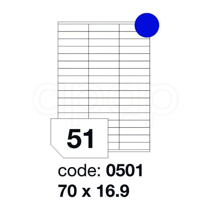 Aktuální Etikety A470x 16,9mm 100 listů 51 etiket 0501