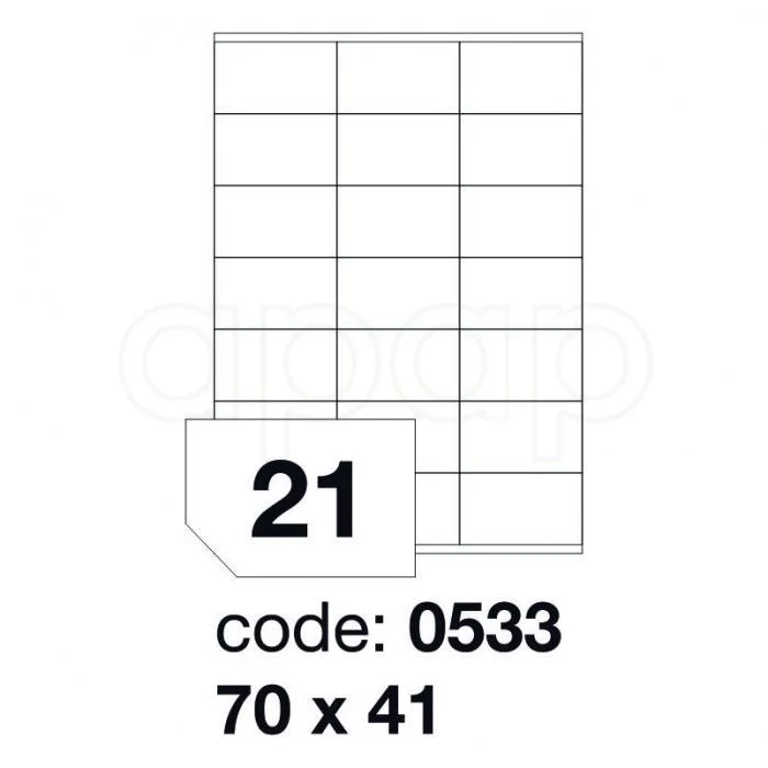Etikety A470x 41mm100 liistů 21 etiket 0533 Koupit Online