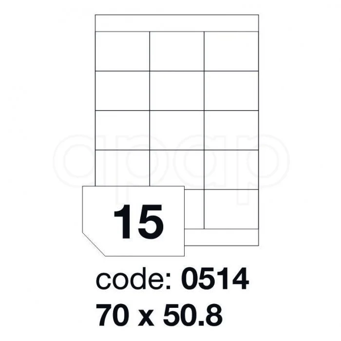 Etikety A470x 50,8mm 100 listů 15 etiket 0514 Cenový Hit