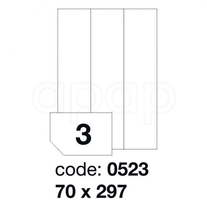 Etikety A470x297mm 100 listů 3 etikety 0523 Víkendová Akce