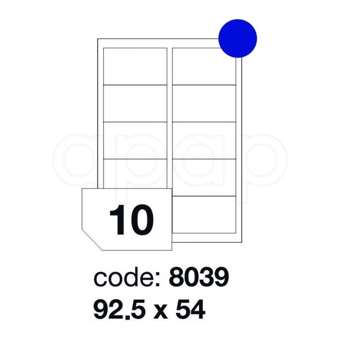 Speciální Cena Etikety A492,5x54mm 100 listů 10 etiket 8039