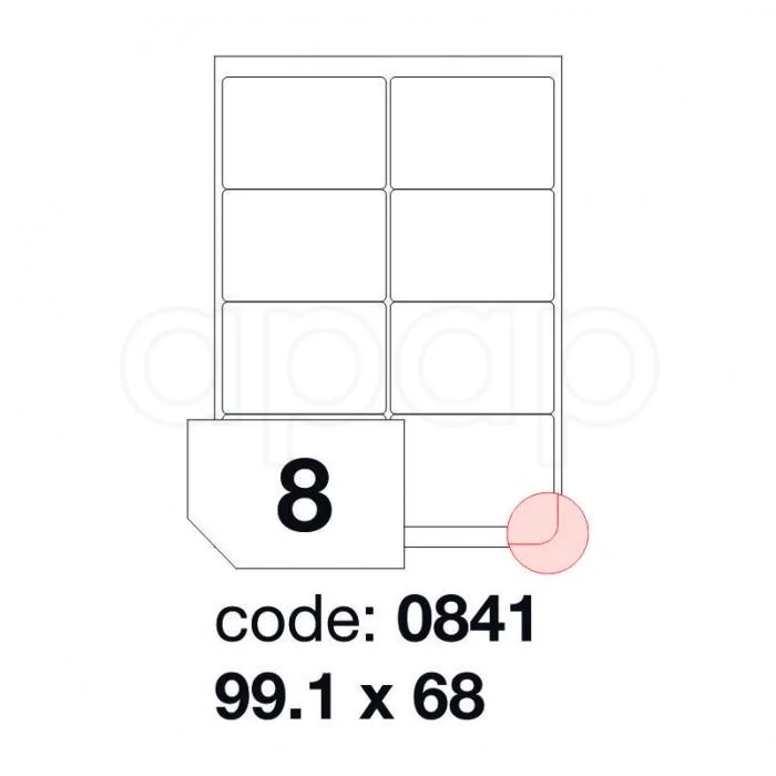 Akční Cena Etikety A499,1x68mm100 listů 8 etiket 0841