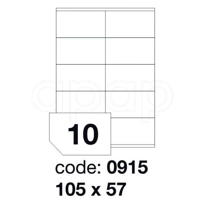 Etikety A4 105x 57mm 100 listů 10 etiket 0915 Nejlepší Cena