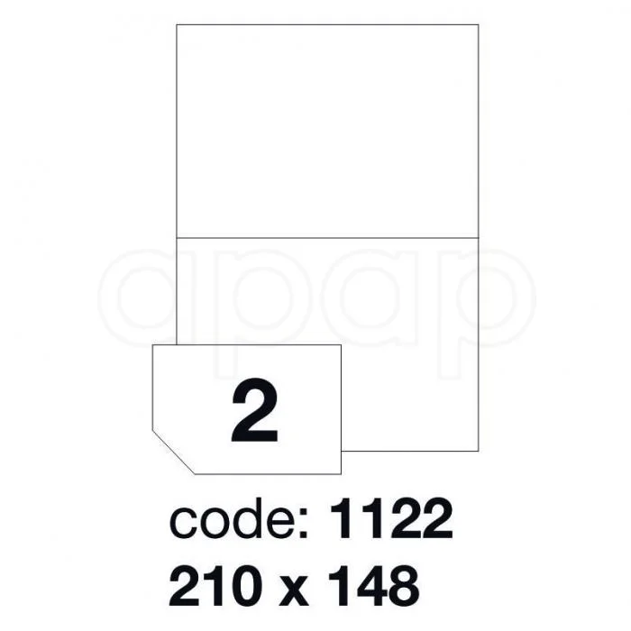 Sleva Etikety A4 210x148,5mm 100 listů 2 etikety 1122