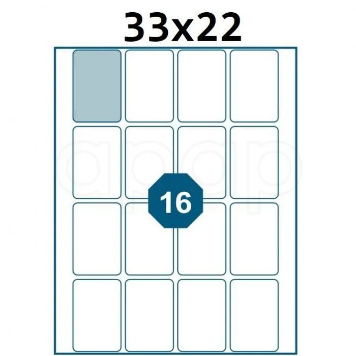 Akční Nabídka Etikety A6bílá 33x22mm240 etiket