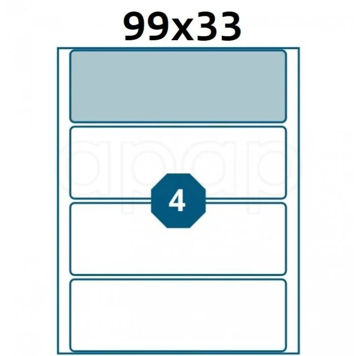 Oblíbený Etikety A6bílá 99x33mm60 etiket