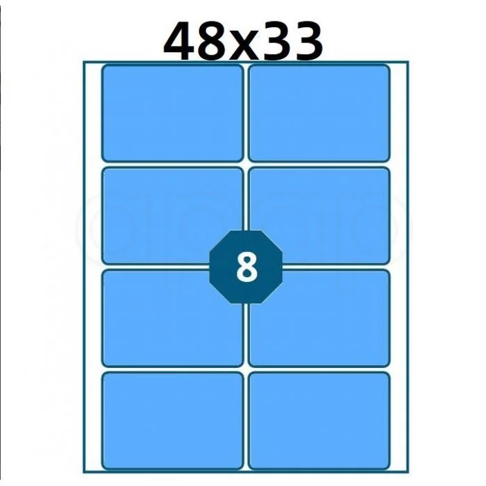 Speciální Cena Etikety A6 48x33mm modré80 ks