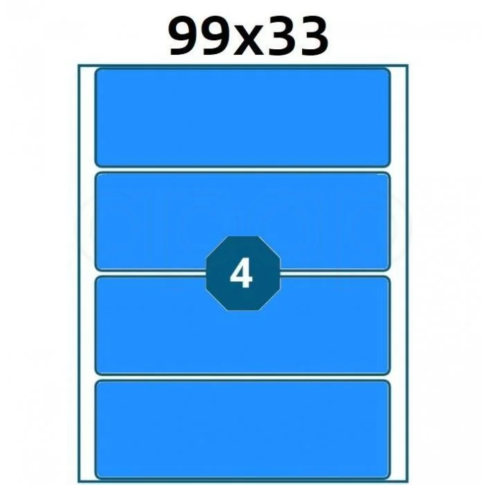 Etikety A6 99x33mm modré40 ks Dokud Zásoby Vydrží