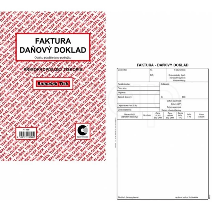 Faktura A5NCR50 listů BaloušekPT 199 Zlevněný