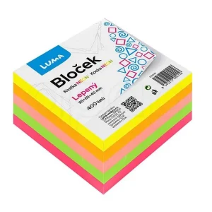 Sleva Kostka poznámkoválepenábarevná85x85x40mm400 listů