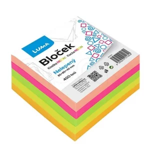 Top Prodej Kostka poznámkovánelepenábarevná85x85x40mm400 listů