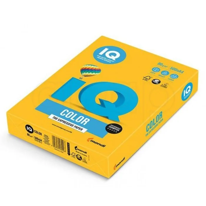Speciální Cena Papír xerografický barevný IQ ColorA480g 40 (SY) zlatožlutý500 listů
