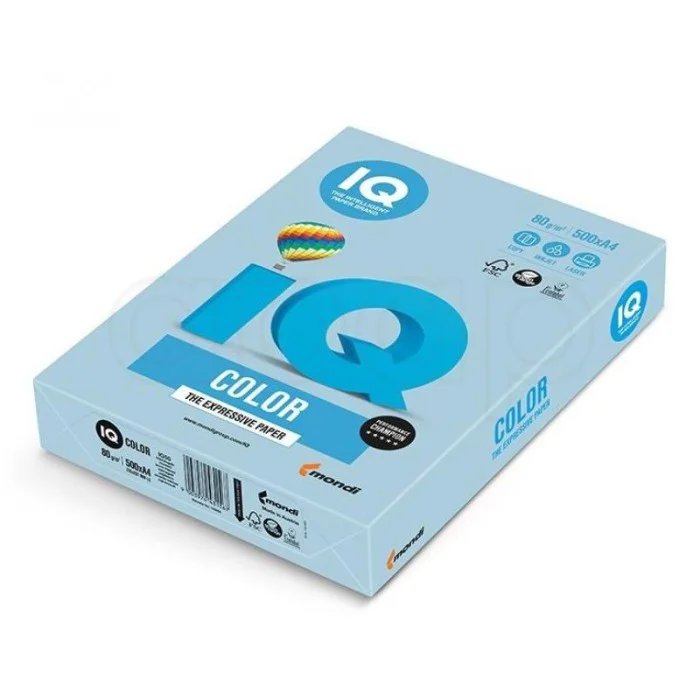 Výhodná Nabídka Papír xerografický barevný IQ ColorA480g 70 (OBL) ledově modrá500 listů