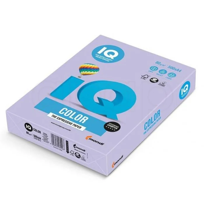 Dokud Zásoby Vydrží Papír xerografický barevný IQ Color A380g 12 (LA) levandulový 500 listů