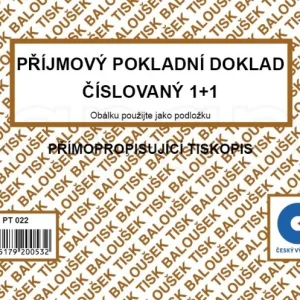Dokud Zásoby Vydrží Příjmový pokl. dokl. A6 NCR číslovaný 50 listů BaloušekPT 022