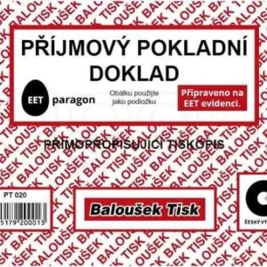 Bezpečná Platba Příjmový pokl. dokl. A6 NCR nečíslovaný 50 listů BaloušekPT 020