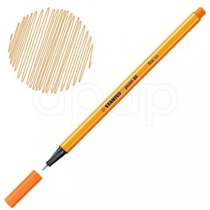 STABILO liner 0,4mm POINT 88 oranžový 88/54 Přímo Od Výrobce