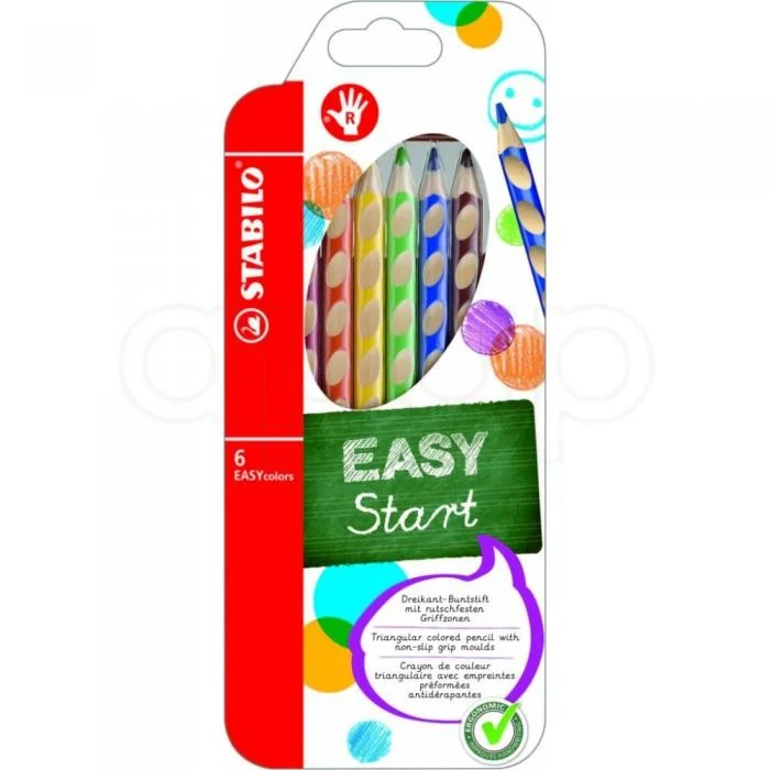 STABILO pastelky Easycolors6 ks pro PRAVÁKY Oblíbený