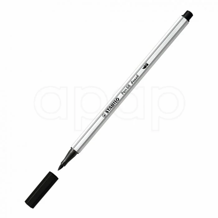 Cenově Výhodný STABILO Pen 68 BRUSHčerný 568/46