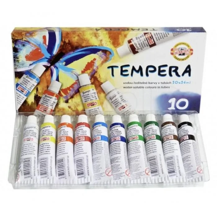 Temperové barvy Koh-i-Noor10 ks Výprodej