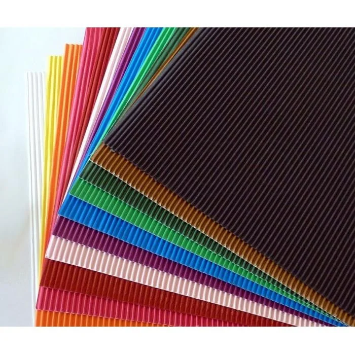 Vlnitá lepenka 34,5x24,5cm/260g mix 10 barev Rychlé Dodání