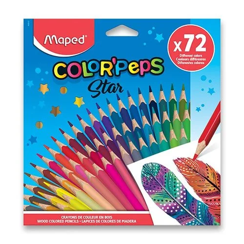 Pastelky Maped Color'Peps 72 barev Vysoce Kvalitní