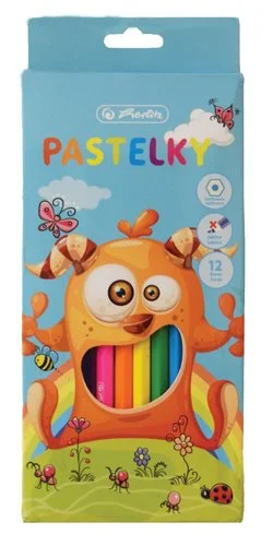 Pastelky barevné příšerka, 12 ks Jen Po Omezenou Doba