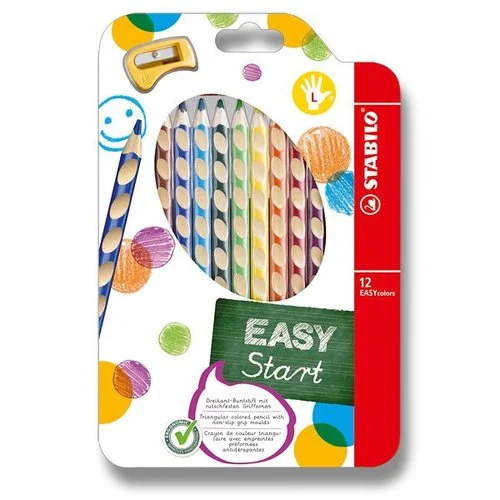 Nejlepší Volba Pastelky Stabilo EASYcolors - 12 barev, pro leváky