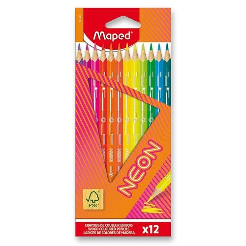 Pastelky Maped Neon 12 ks Nová Kolekce