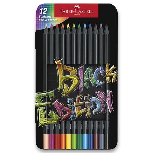 Akční Nabídka Pastelky Faber-Castell Black Edition 12 barev