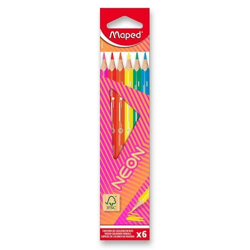 Super Cena Pastelky Maped Neon 6 ks