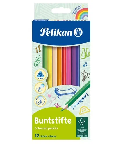 Objednat Nyní Pelikan Pastelky trojhranné 12barev