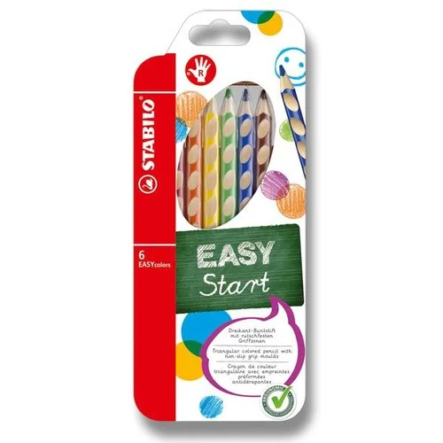 Sezónní Sleva Pastelky Stabilo EASYcolors - 6 barev, pro praváky