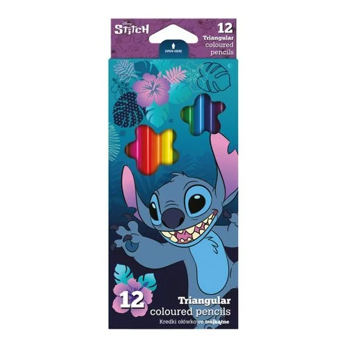 Colorino pastelky trojhranné - Stitch, 12 barev Poslední Šance