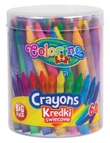 Finální Výprodej Colorino voskovky Big Pack, mix barev - 64 ks