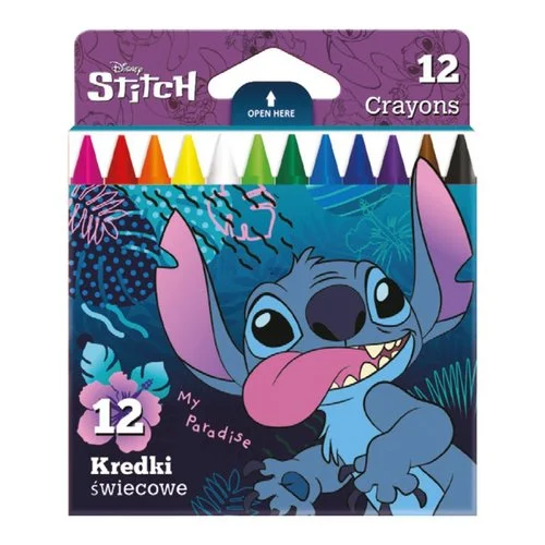 Nejprodávanější Colorino voskovky - Stitch, kulaté, 12 barev