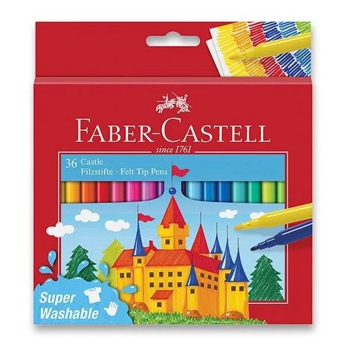 Nová Kolekce Dětské fixy Faber-Castell Castle 36 barev