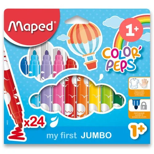 Koupit Online Maped Dětské fixy Color'Peps Jumbo - 24 barev