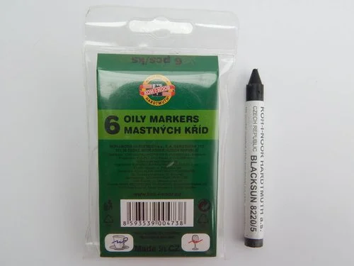 Křídy černé mastné 8220/5 Originální