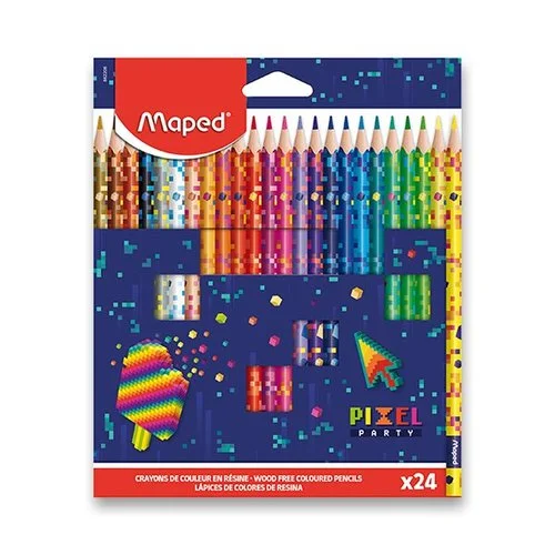 Pastelky Maped Pixel Party 24 barev Vrácení Zdarma