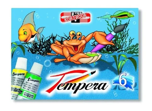 Barvy temperové VODNÍ SVĚT 6ks Nejprodávanější