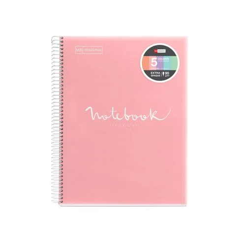 Miquelrius poznámkový blok Emotions NB-5, A4, 90 g, PP, 120 listů, linka, růžový Cenový Hit