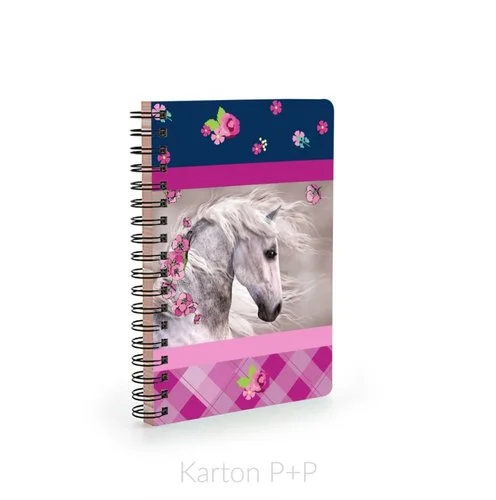 Karton P+P Twin wire blok A6 Soft kůň Nová Kolekce